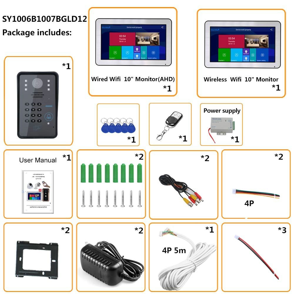 ENNIO-10-inch-2-Monitors-Wireless-Wifi-RFID-Password-Video-Door-Phone-Doorbell-Intercom-Entry-System-1651204