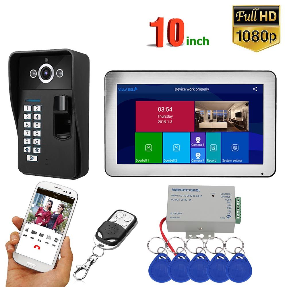 ENNIO-10-inch-Wifi-Wireless-Fingerprint-RFID-Video-Door-Phone-Doorbell-Intercom-System-with-Wired-AH-1624616