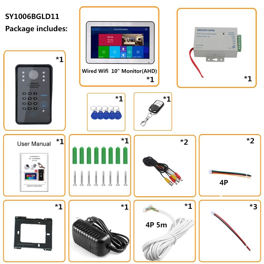 ENNIO-10-inch-Wireless-Wifi-RFID-Password-Video-Door-Phone-Doorbell-Intercom-Entry-System-with-Wired-1624617