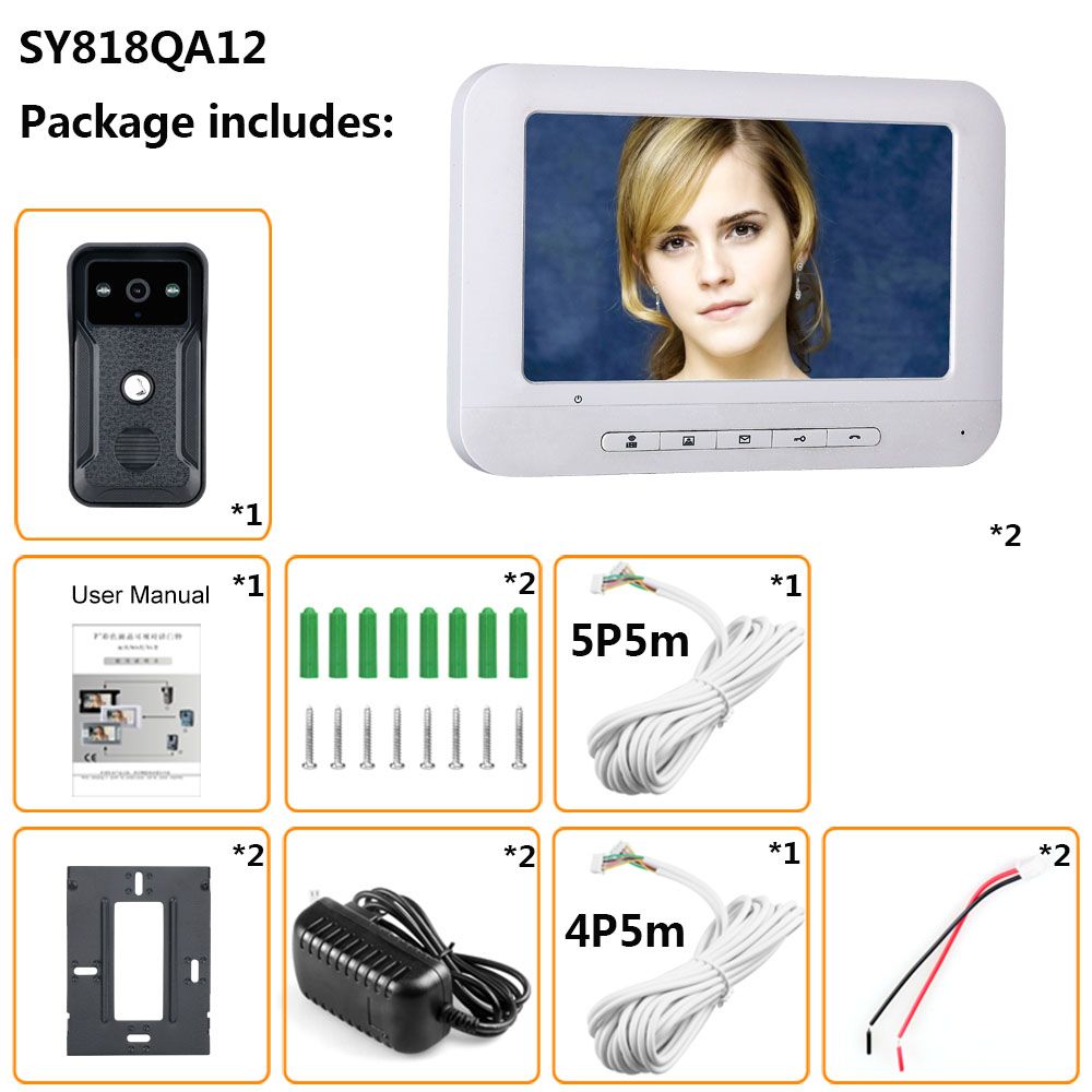 ENNIO-7-Inch-Video-Phone-Doorbell-Intercom-Kit-1-camera-1-monitor-Night-Vision-with-700TVL-Camera-1646759