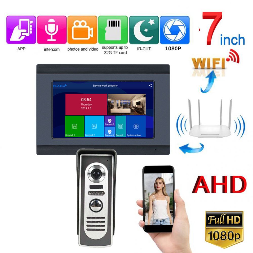 ENNIO-7-inch-2-Monitors-Wired-Wireless-Video-Door-Phone-Doorbell-Intercom-Entry-System-with-2pcs-HD--1642470