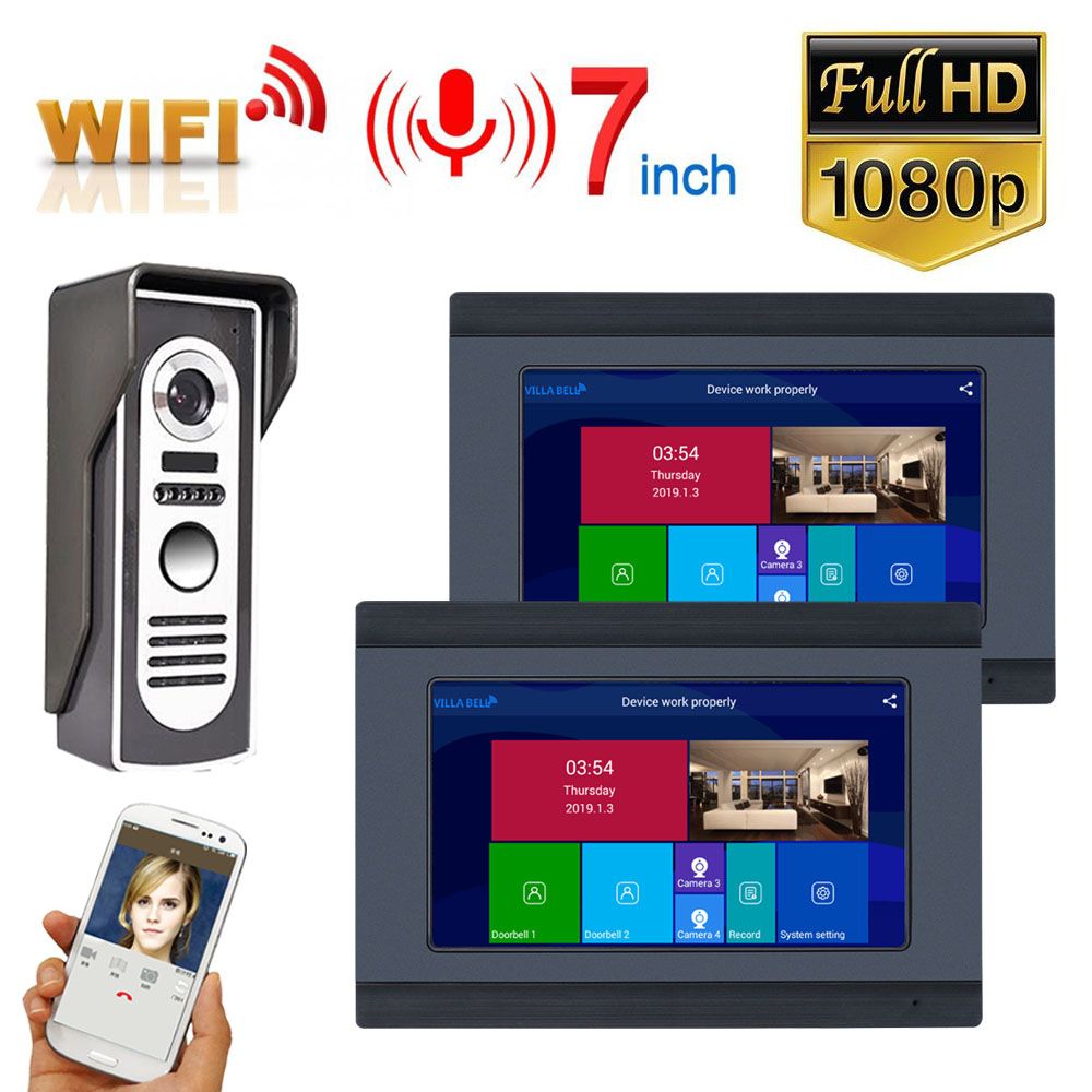 ENNIO-7-inch-2-Monitors-Wired-Wireless-Video-Door-Phone-Doorbell-Intercom-Entry-System-with-HD-1080P-1616010