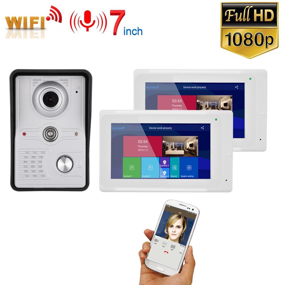ENNIO-7-inch-2-Monitors-Wireless-WIFI-Video-Door-Phone-Doorbell-Intercom-Entry-System-with-Wired-HD--1618063