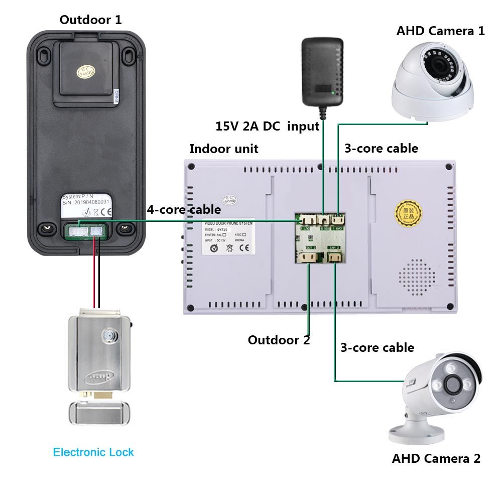 ENNIO-7-inch-Record-Wired-Video-Door-Phone-Doorbell-Intercom-System-with--2Pcs-AHD-1080P-Camera-1624624