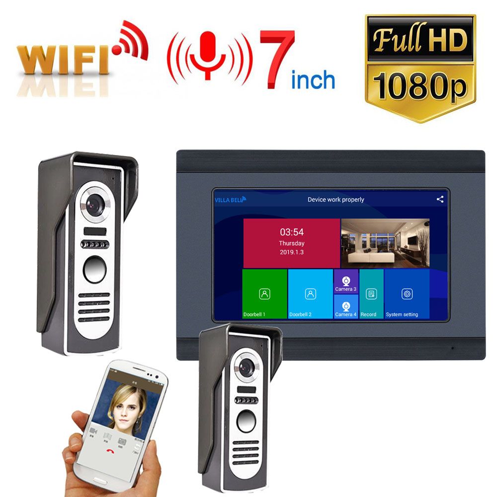 ENNIO-7-inch-Wired-Wifi-Video-Door-Phone-Doorbell-Intercom-Entry-System-with-2pcs-HD-1080P-Wired-Cam-1616015