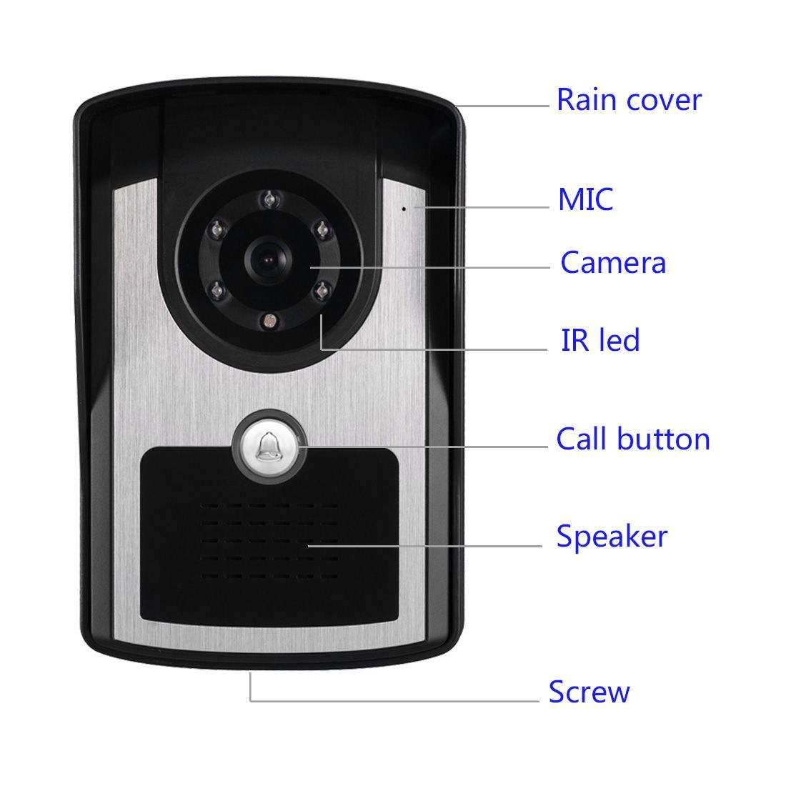 ENNIO-701FC12-7-Inch-Wired--Wireless-Wifi-RFID-Password-Video-Door-Phone-Doorbell-Intercom-Entry-Sys-1756946