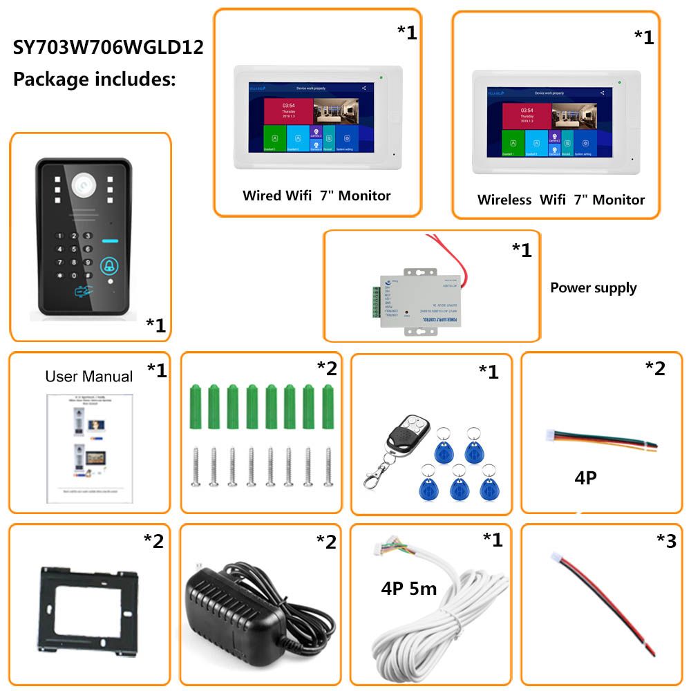 ENNIO-7inch-2-Monitors-Wireless-Wifi-RFID-Password-Video-Phone-Doorbell-Intercom-Entry-System-with-W-1646764