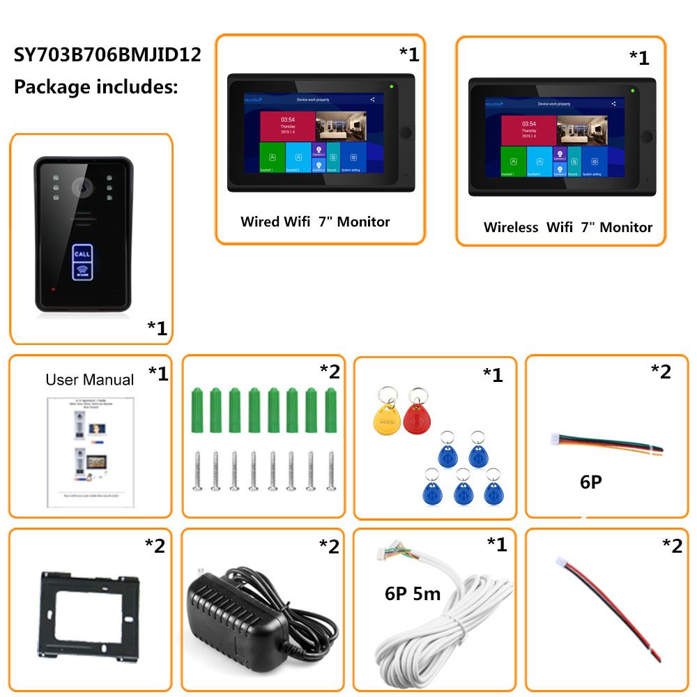 ENNIO-7inch-2-Monitors-Wireless-Wifi-RFID-Video-Door-Phone-Doorbell-Intercom-Entry-System-with-Wired-1624631
