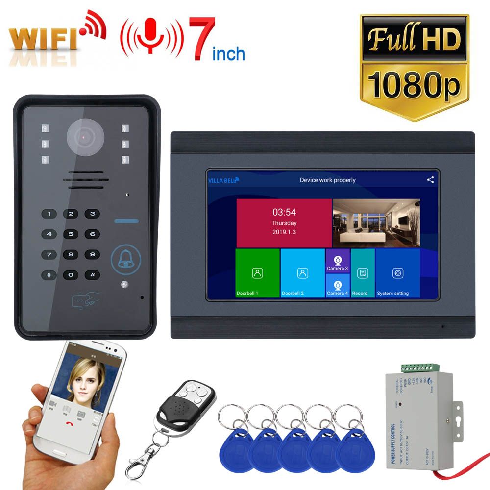 ENNIO-7inch-Wireless-Wifi-RFID-Password-Video-Phone-Doorbell-Intercom-Entry-System-with-Wired-IR-CUT-1618067