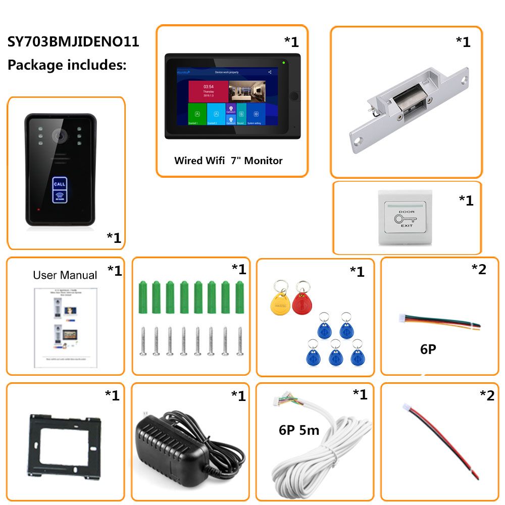 ENNIO-7inch-Wireless-Wifi-RFID-Video-Door-Phone-Doorbell-Intercom-Entry-System-with-NO-Electric-Door-1624630
