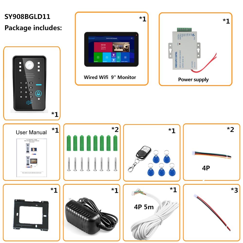 ENNIO-9-inch-Wireless-Wifi-RFID-Password-Video-Door-Phone-Doorbell-Intercom-Entry-System-with-Wired--1624642