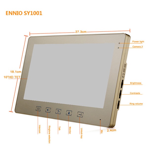 ENNIO-SY1001A-MJF11-Touch-Key-10quot-LCD-Fingerprint-Video-Door-Phone-Intercom-1000TVL-IR-Camera-1063687