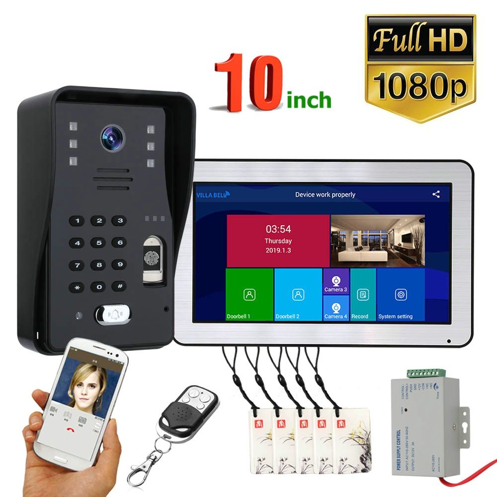 ENNIO-SY1006BMJLP11-10-Inch-Wifi-Wireless-Fingerprint-RFID--Video-Door-Phone-Doorbell-Intercom-Syste-1765271