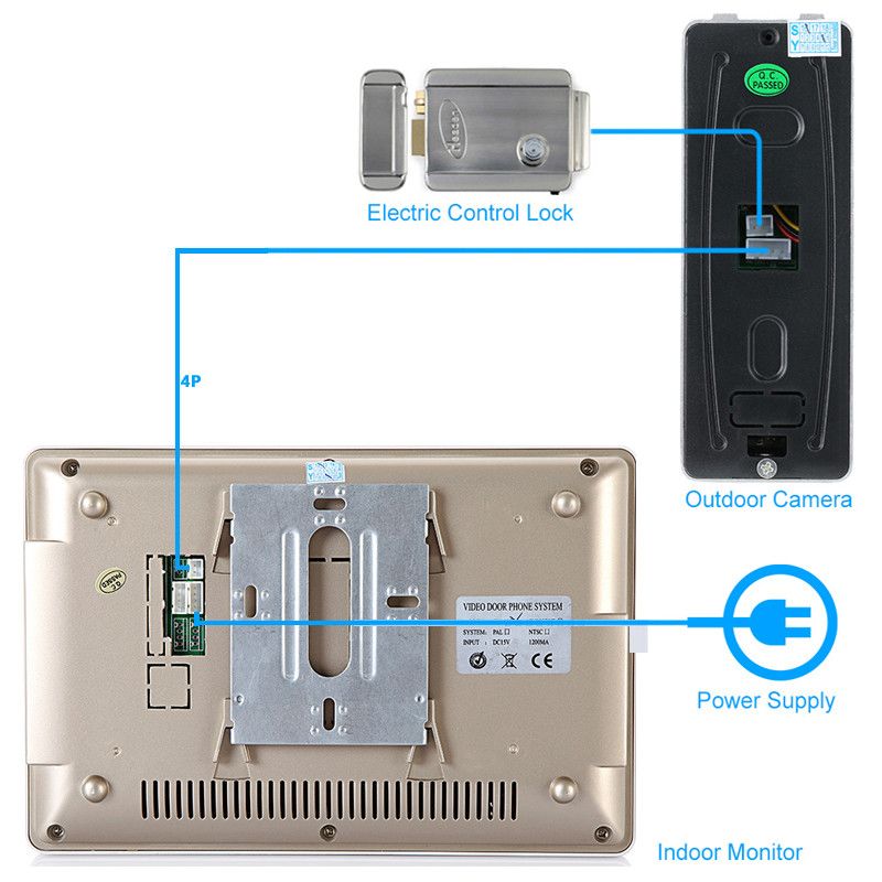 ENNIO-SY809MF11-7-Inch-Video-Door-Phone-Doorbell-Intercom-System-Kit-1-Camera-1-Monitor-Night-Vision-1076071