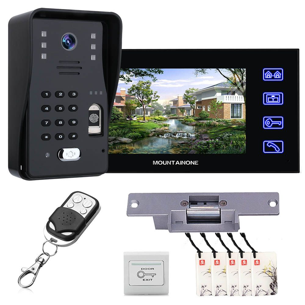 ENNIO-SY816MJLENO11-7inch-Fingerprint-RFID-Password-Video-Door-Phone-Intercom-Doorbell-System-Kit-Wi-1765041