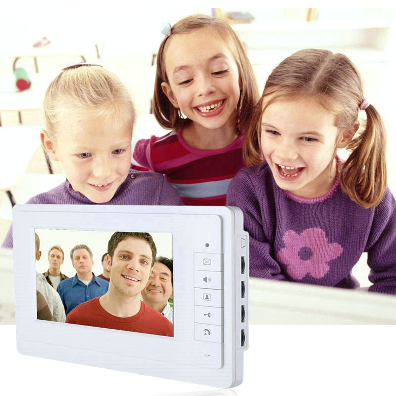 ENNIO-SY819FA12-7-inch-Video-Door-Phone-Doorbell-Intercom-Kit-with-Night-Vision-Camera-and-2-Monitor-1040042