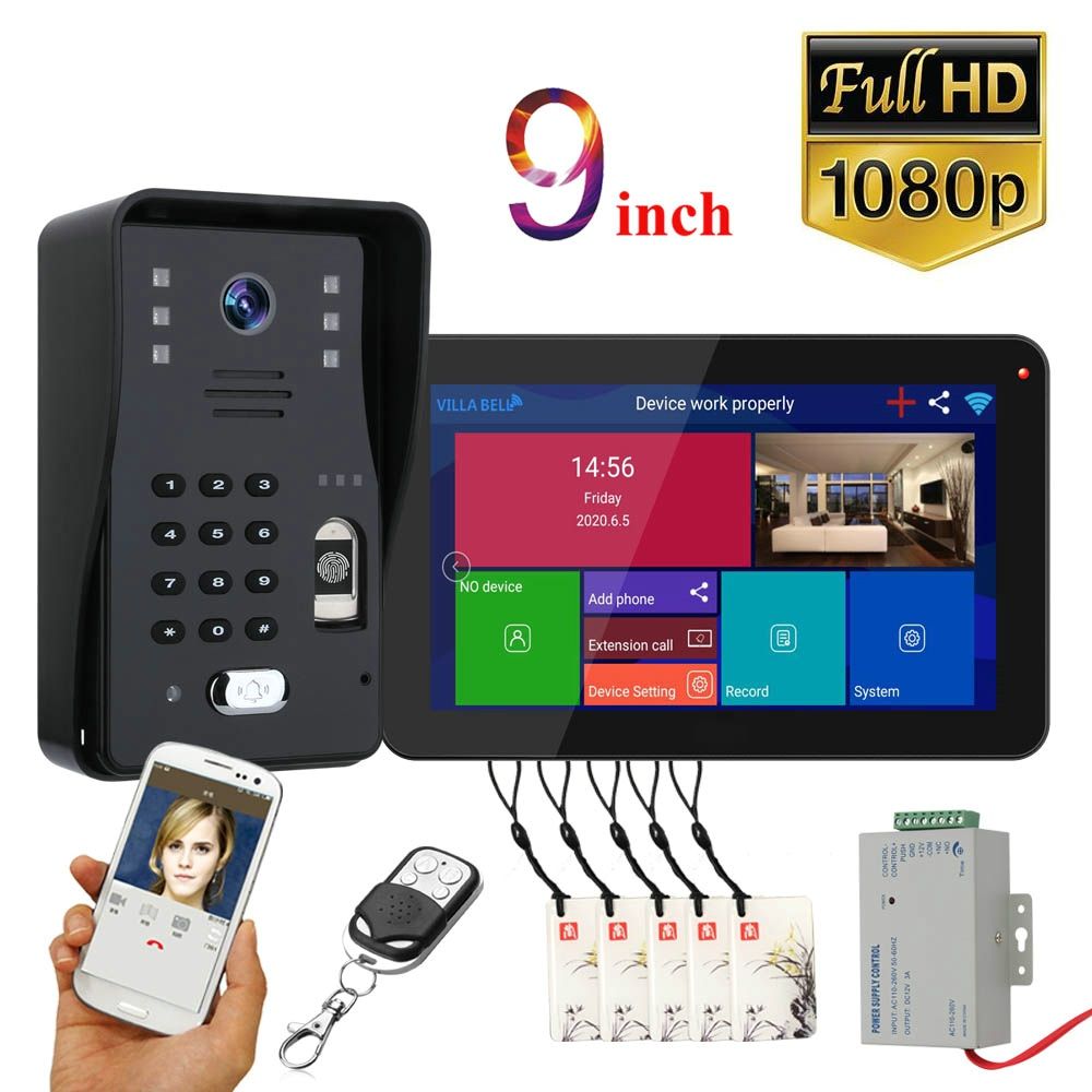 ENNIO-SY908BMJLP11-9Inch-Wifi-Wireless-Video-Door-Phone-Doorbell-Intercom-System-with-Wired-Fingerpr-1765216
