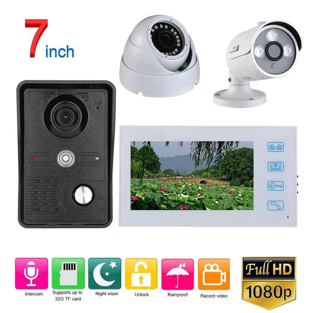 ENNIO-White-7-inch-Record-Wired-Video-Door-Phone-Doorbell-Intercom-System-Kit-with-AHD-1080P-Camera--1653216