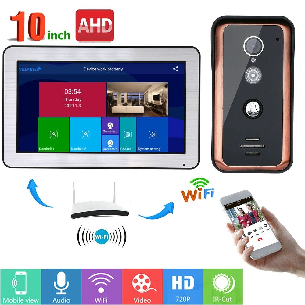 ENNIO-Wired-Wifi-Video-Door-Phone-Doorbell-Intercom-Entry-System-with-IR-CUT-AHD-720P-Wired-Camera-N-1615991