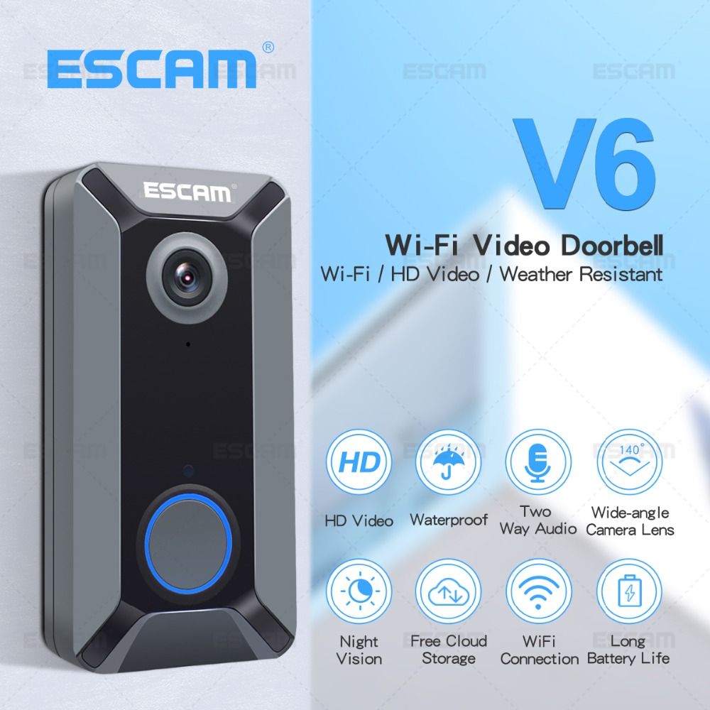 ESCAM-V6-720P-Wireless-Battery-Video-Doorbell-IR-Camera-Free-Cloud-Storage-Waterproof-140-Degree-Vie-1548870