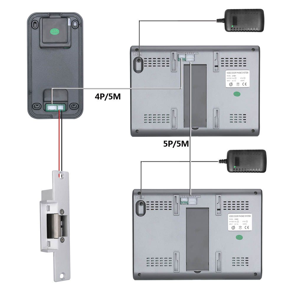 Ennio-SY801QAID12-7-inch-2-Monitor-Color-Video-Intercom-Door-Phone-RFID-System-With-HD-Doorbell-1000-1683133