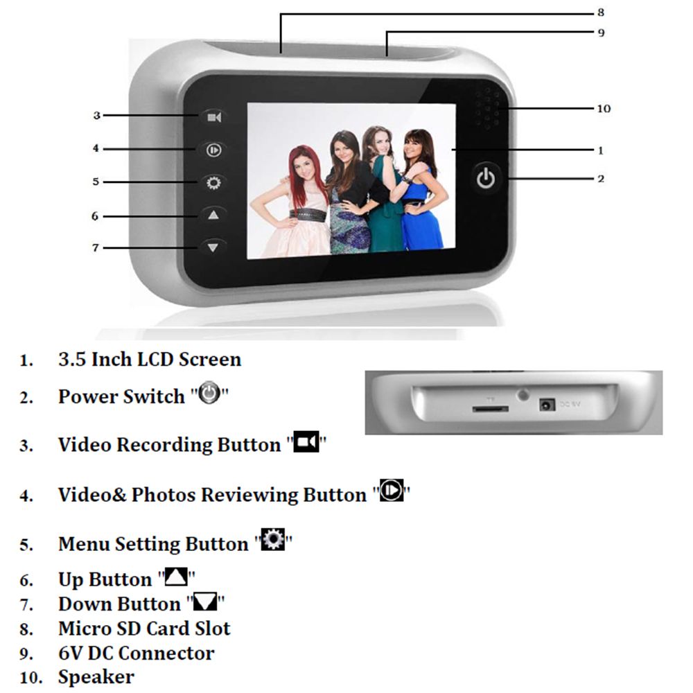 Peephole-Camera-Door-Eye-Doorbell-Visual-Intercomer-120deg-Wireless-IR-Night-Vision-1697445