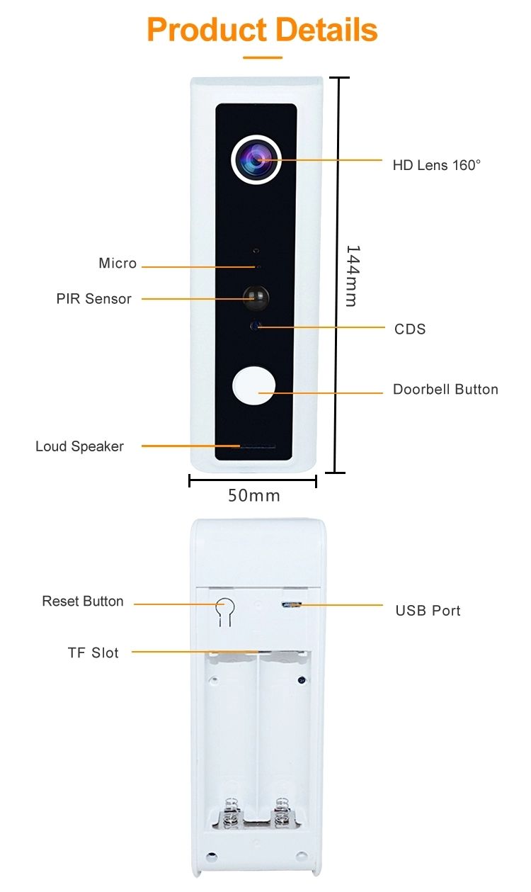 Pripaso-25MP-Night-Vision-Mini-Wifi-Doorbell-Amazon-Alexa-Google-home-Wireless-Smart-Doorbell-Camera-1695667
