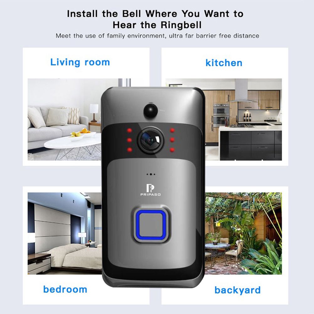 Pripaso-720P-1MP-WIFI-Video-Door-Phone-Door-Bell-Camera-Smart-Wireless-Security-Doorbell-PIR-Camera--1695683