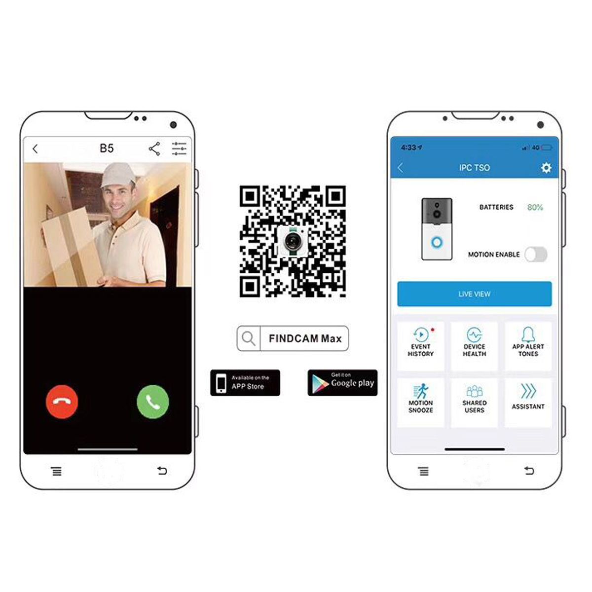 Smart-Doorbell-WiFi-Wireless-1080P-HD-Video-Camera-128G-Two-Way-Talk-Door-Bell-with-Batteries-1412979