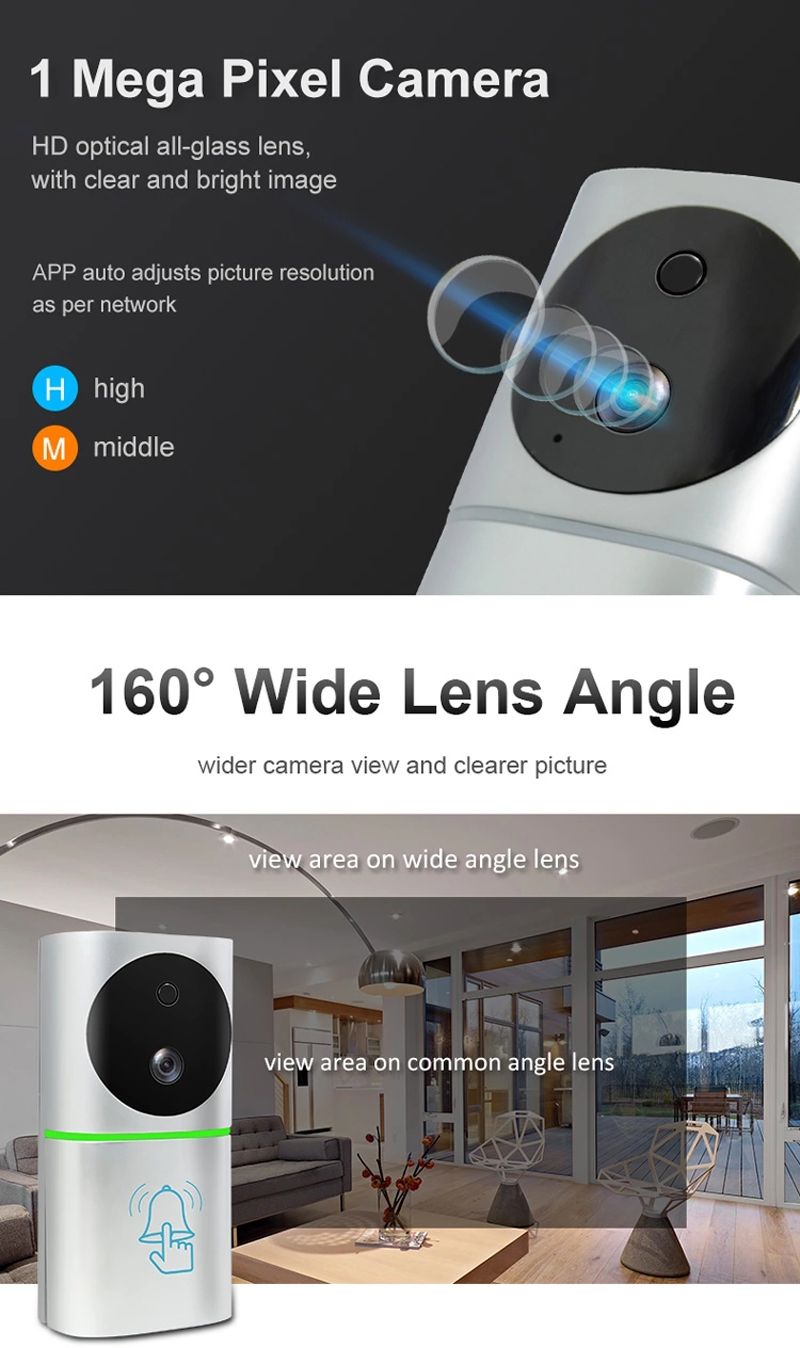 Smart-Home-Video-Dooebell-WiFi-1080P-160deg-IR-Night-Vision-Wireless--Door-Bell-with-Motion-Sensor-1740724