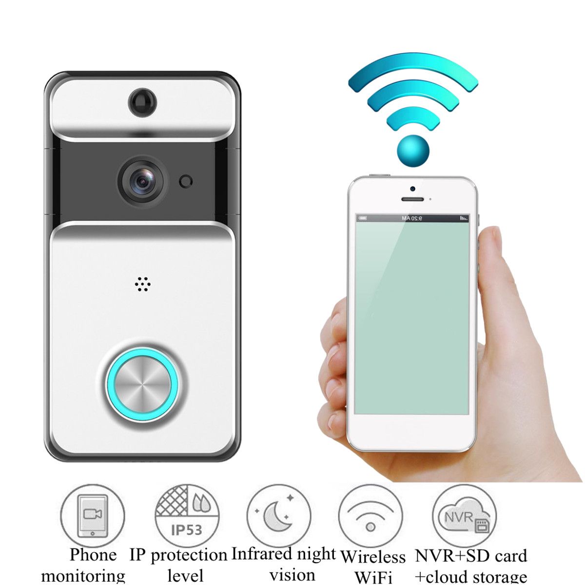 Smart-IR-Wireless-WiFi-DoorBell-Security-Video-Phone-Doorbell-Visual-Recording-1360010
