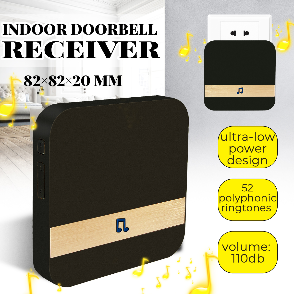 Smart-WiFi-Doorbell-Chime-Ding-Dong-Door-Bell-Receiver-AU-PlugUK-PlugUS-PlugEU-Plug-1564225