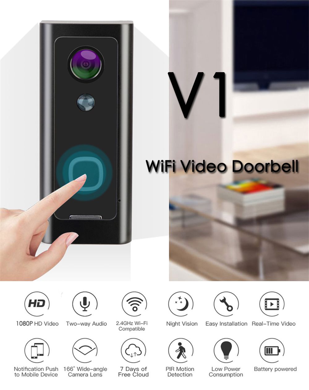 V1-Full-HD-1080P-WiFi-Video-Doorbell-Waterproof-Wireless-Home-Security-Camera-Support-Two-way-Audio--1559759