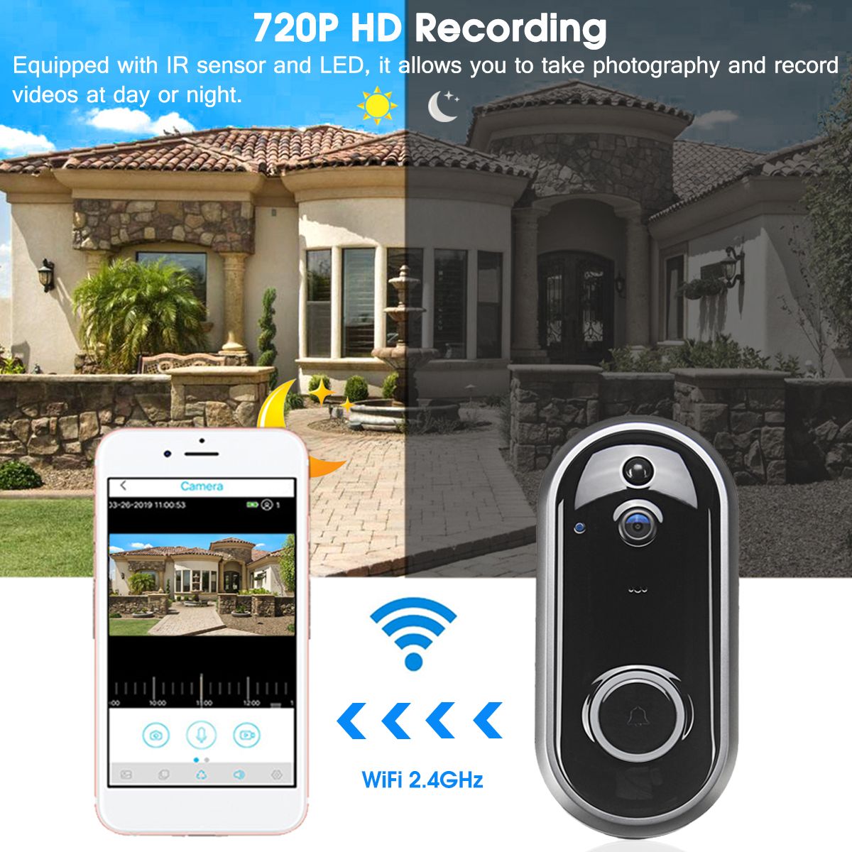 Video-Doorbell-Camera-Wireless-WiFi-Security-Phone-Ring-Door-Bell-Intercom-720P-1680633