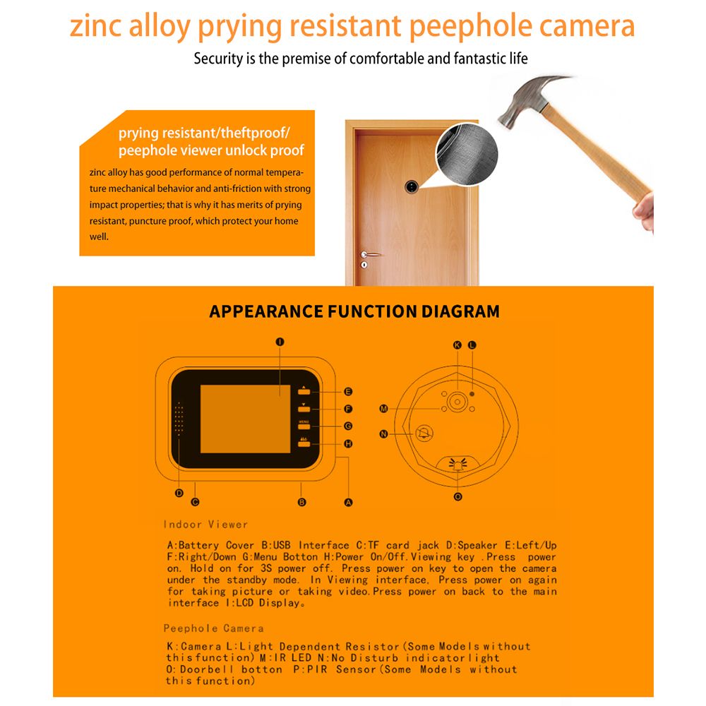 W8-S-24quot-Visual-Doorbell-Digital-IR-Peephole-Viewer-Monitor-HD-Camera-Video-1750462