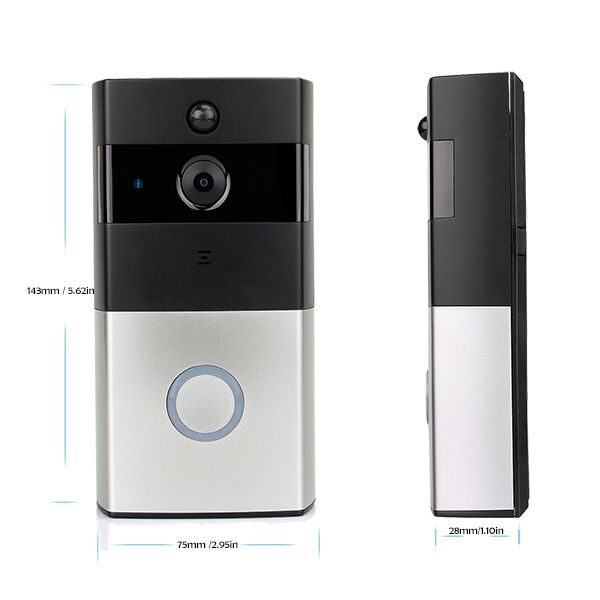 WiFi-Video-Door-Phone-Doorbell-Battery-Powered-Security-Door-Intercom-PIR-Motion-with-8GB-TF-Card-1212737