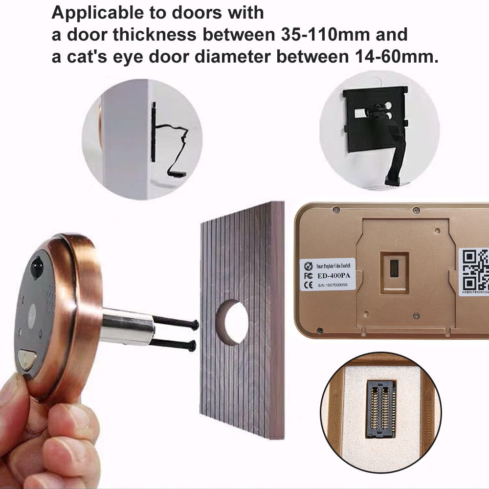 WiFi-Wireless-Video-Doorbell-Talk-Smart-Door-Bell-Security-Camera-HD-Cat-Eye-1595985