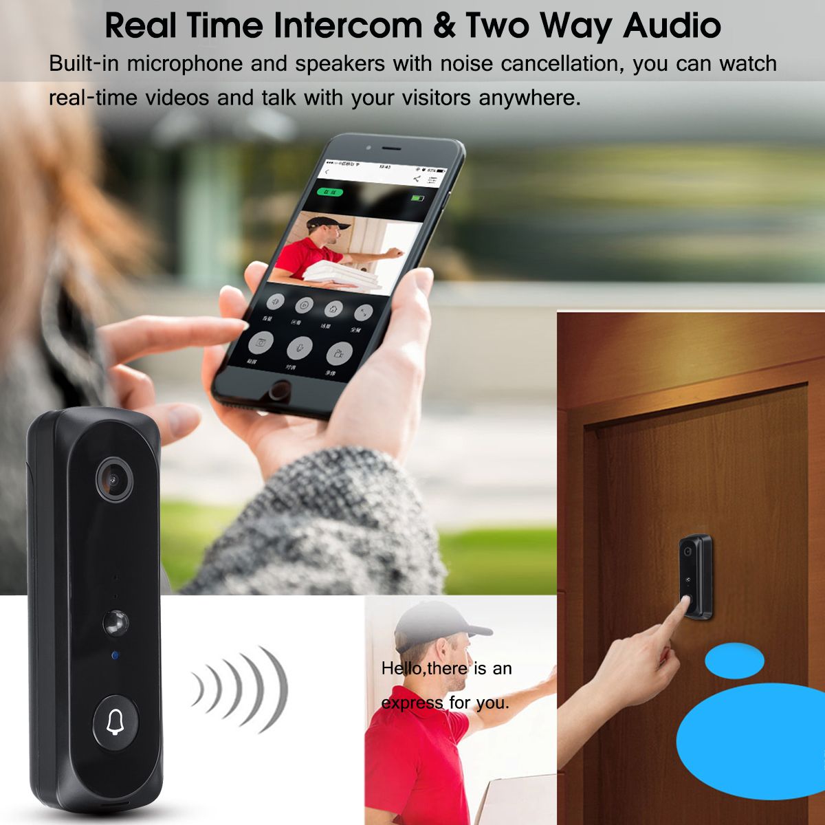 Wireless-Night-vision-1080P-WiFi-Video-DoorBell-Intercom-Home-Security-Visual-Camera-IP65-Waterproof-1621342