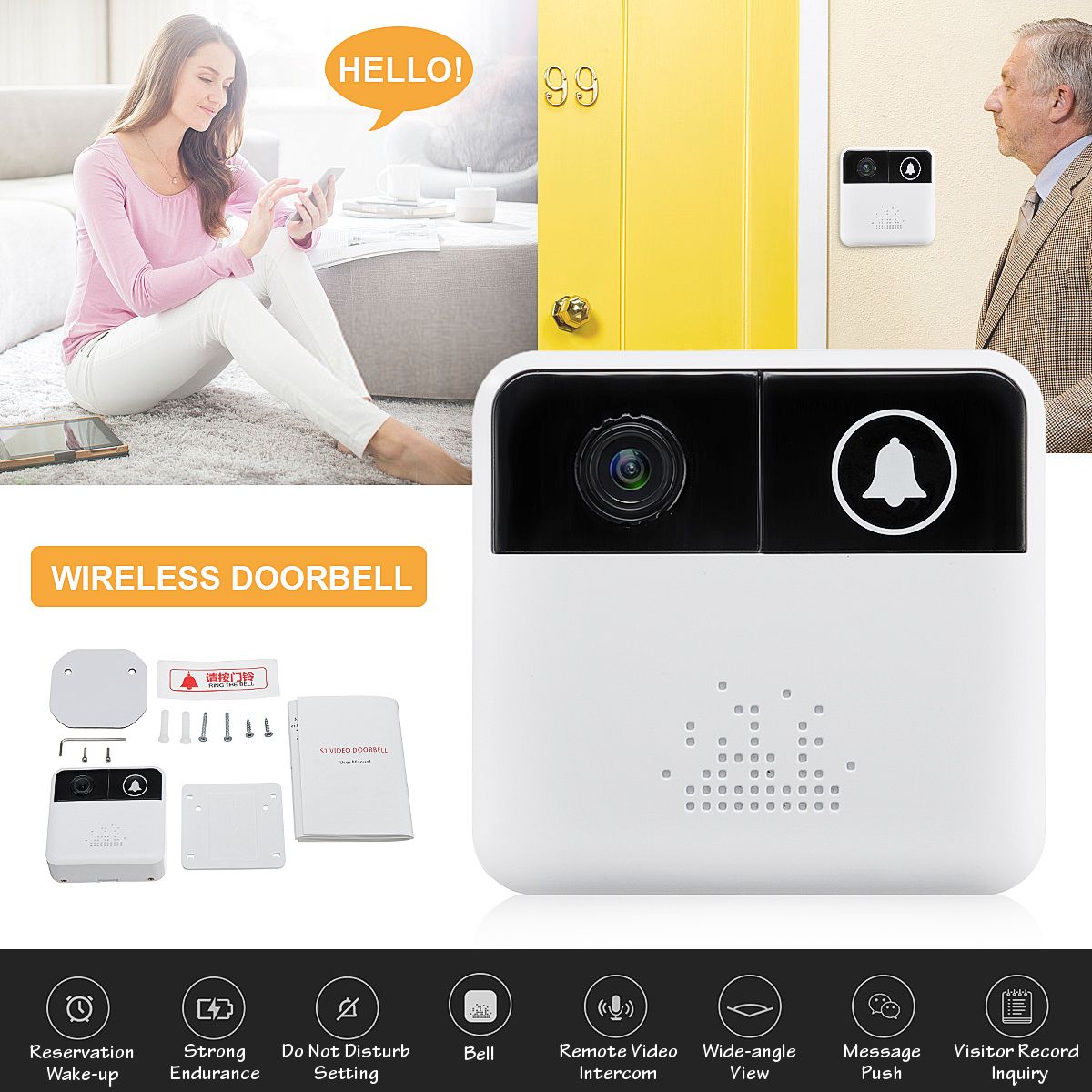 Wireless-WiFi-Intercom-Smart-HD-Video-DoorBell-Camera-Phone-Home-Ring-Bell-1375436