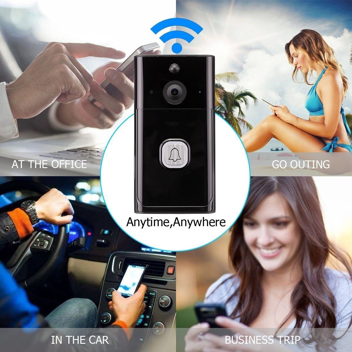 Wireless-WiFi-Video-Doorbell-Rainproof-Smartphone-Remote-Video-Camera-Security-Two-Way-Talk-166deg-1448088