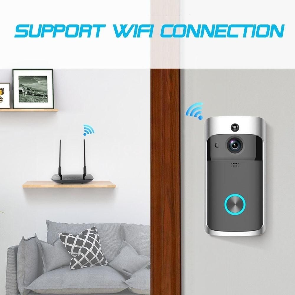 Wireless-WiFi-Video-Doorbell-Smartphone-Remote-Camera-2-way-Audio-Home-Security-Rainproof-1446357