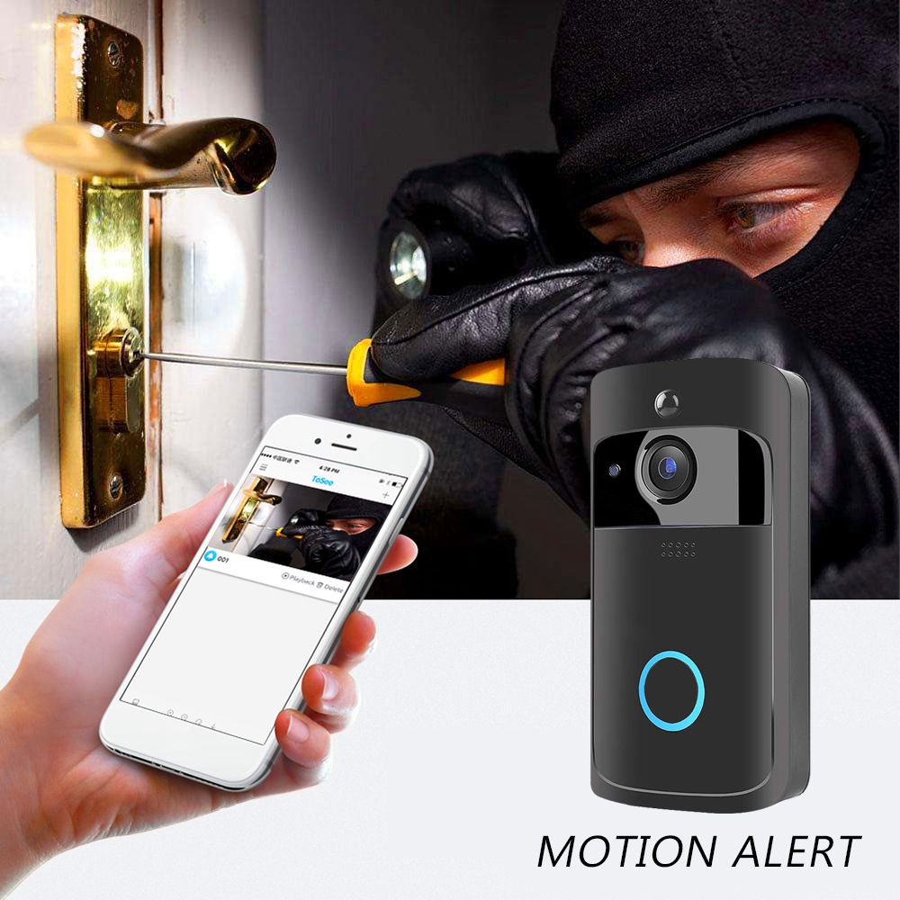 Wireless-WiFi-Video-Doorbell-Smartphone-Remote-Camera-2-way-Audio-Home-Security-Rainproof-1446357