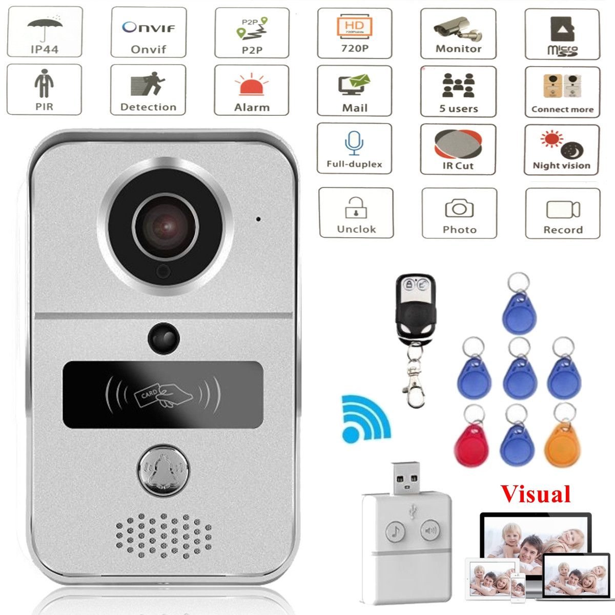 Wireless-Wifi-Video-Camera-Intercom-Phone-Door-Bell-Night-Version5-RFID-Card-1266510
