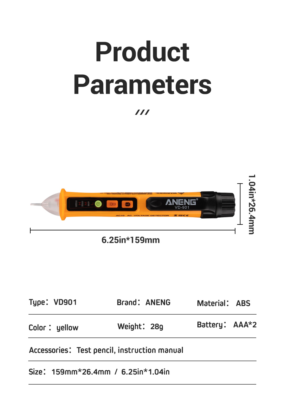 ANENG-VD901-Electrical-Tester-Pen-12-1000V-AC-Voltmeter-100a-AC-Voltage-Detector-Multimeter-Outlet-T-1514304