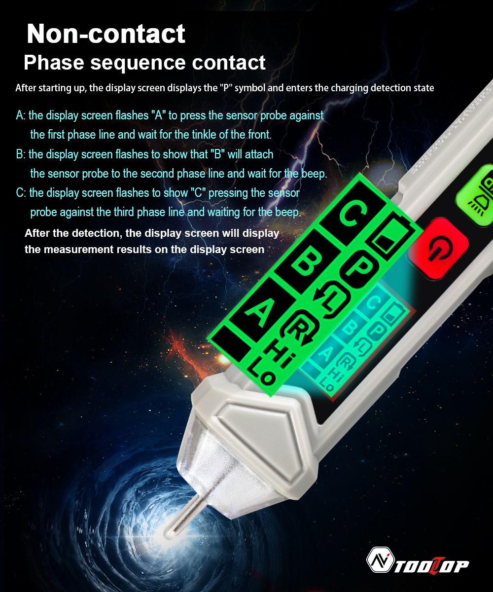 Tooltop-T8901-Non-Contact-PhaseVoltage-Test-Pen-Multifunctional-NCV-12-1000V-AC-Tester-with-Light--S-1690804