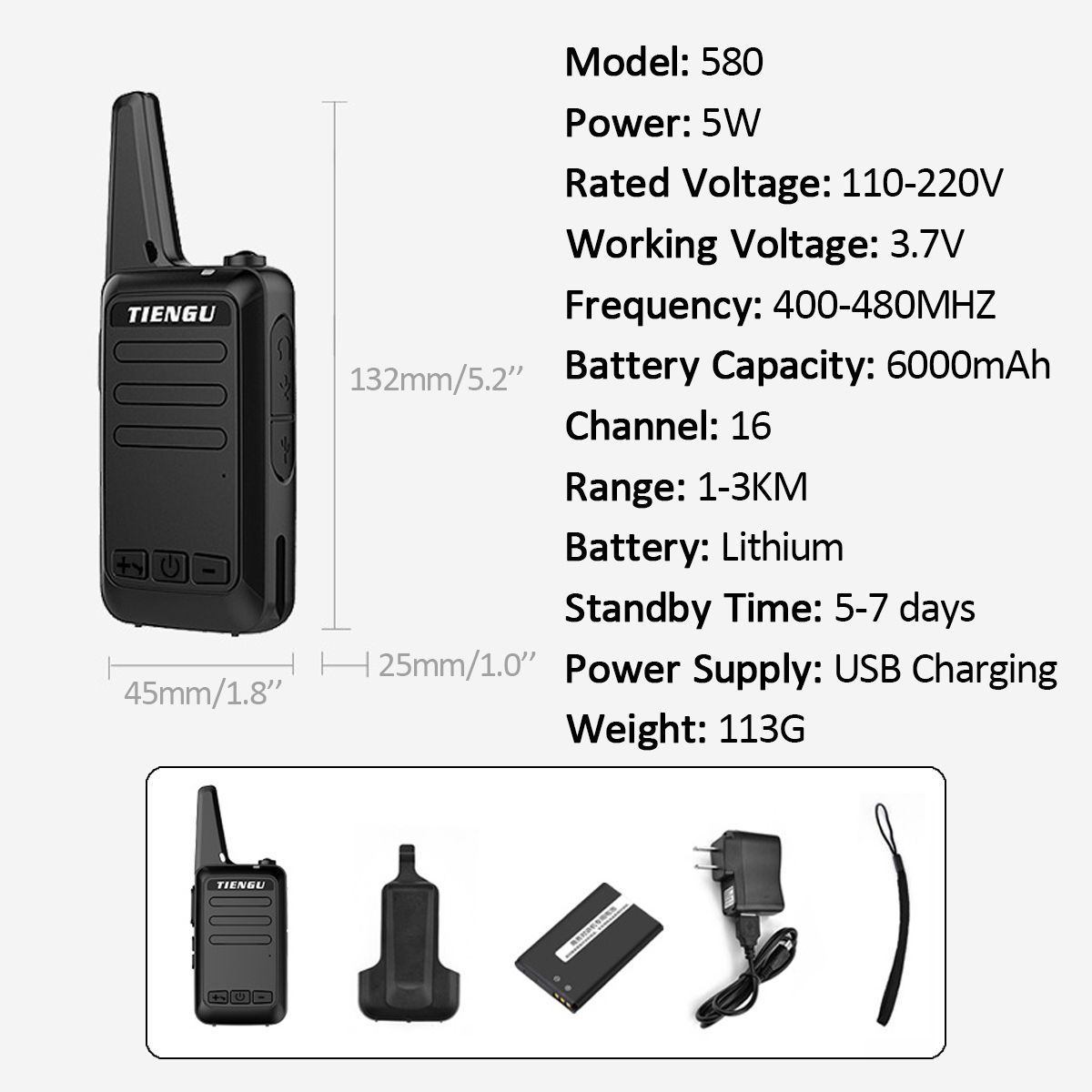 16-Channels-400-480MHZ-Mini-Walkie-Talkie-Flashlight-USB-Charging-Outdoor-Travel-Civilian-Radio-Walk-1484981