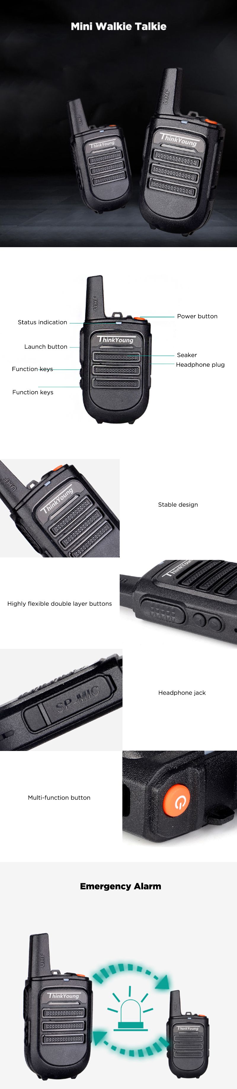 1PC-Thinkyoung-828-5W-IP54-Waterproof-Dustproof-Mini-Ultra-Thin-Handheld-Radio-Walkie-Talkie-400-470-1617304