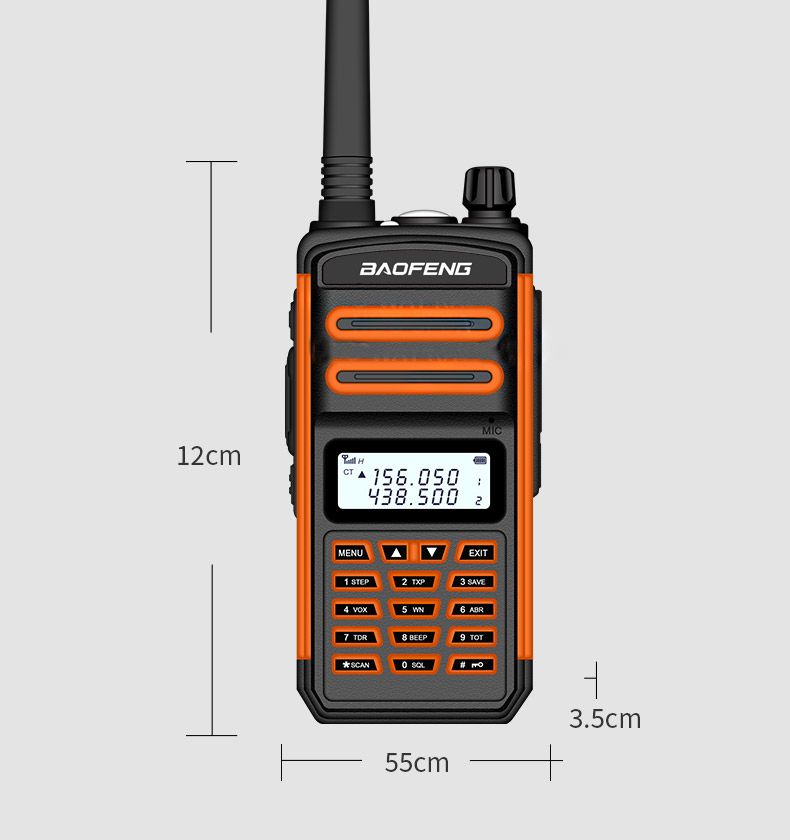 2PCS-BAOFENG-BF-S5plus-18W-Waterproof-UV-Dual-Band-Handheld-Radio-Walkie-Talkie-Flashlight-Hiking-In-1744588