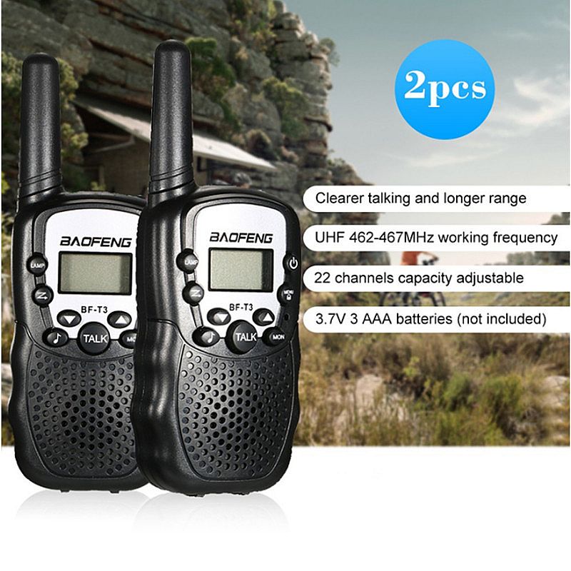 2PCS-Baofeng-BF-T3-2W-22-Channels-Radio-Walkie-Talkie-Lightweight-Flashilight-Civilian-Interphone-In-1633821