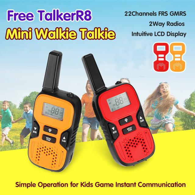 2PCS-KALOAD-R8-Two-Way-Radio-Walkie-Talkie-22-Channels-FRS-GMRS-UHF-Handheld-Kids-Mini-Walkie-Talkie-1193368